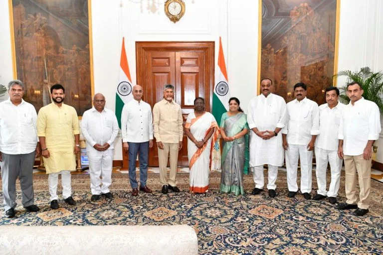 Babu met president of india