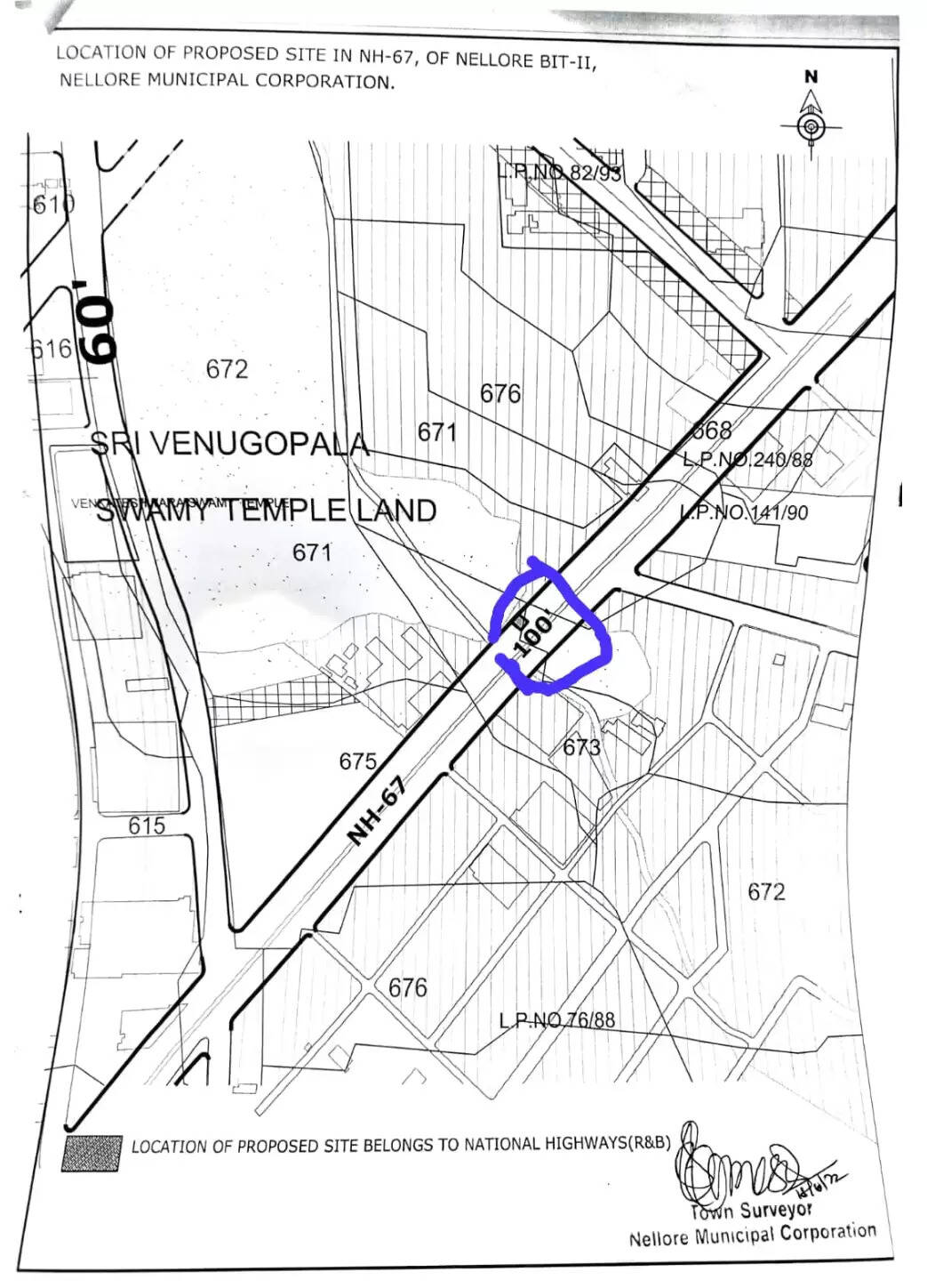 road layout. encroachment